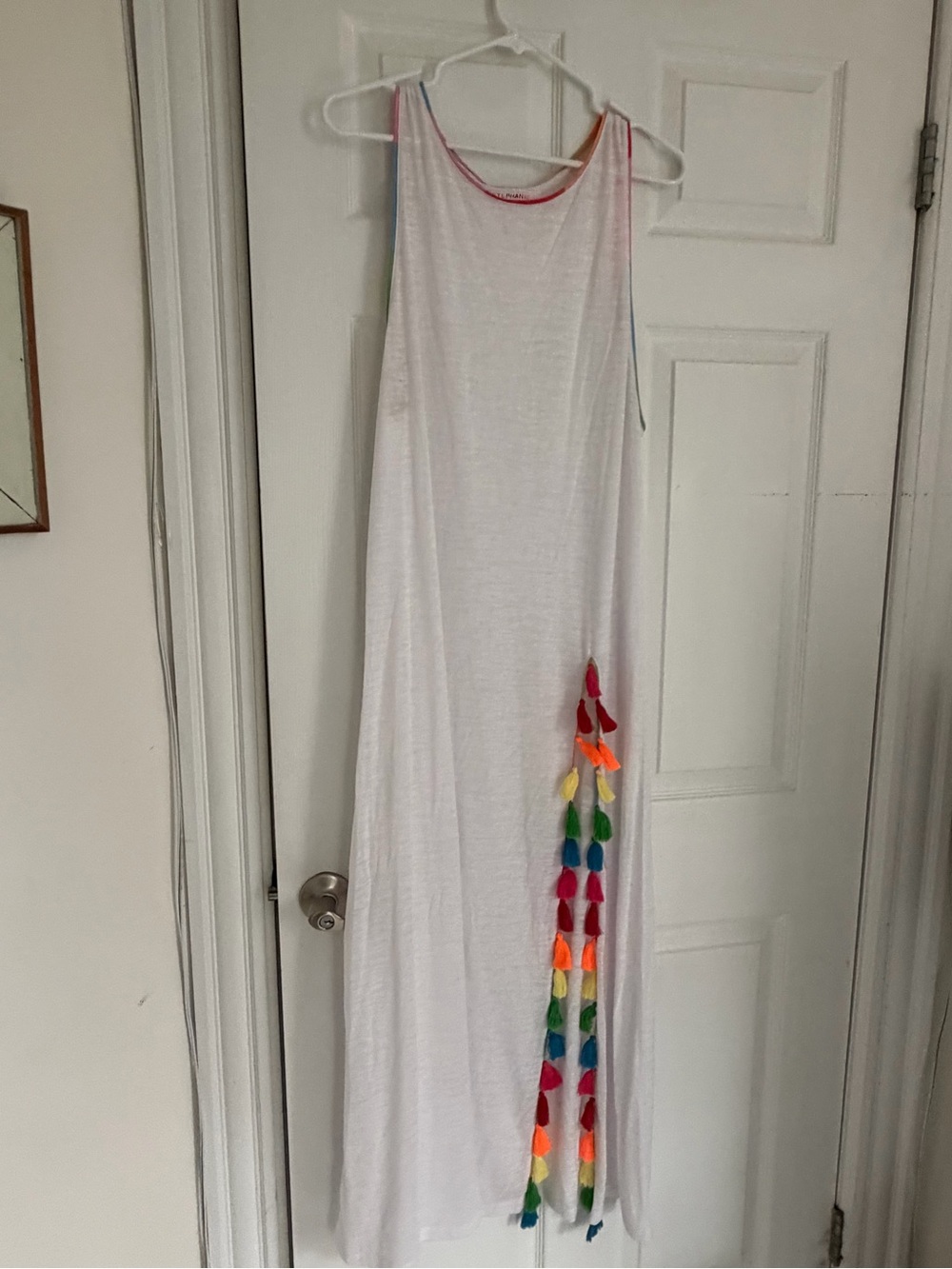 Stephanie Gottlieb x Pitusa neon and white cover up Like New